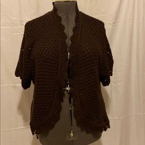 Brown knit sweater